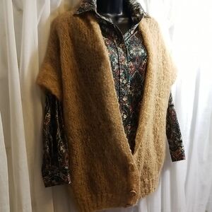 Vintage Handmade Woven Mohair Vest